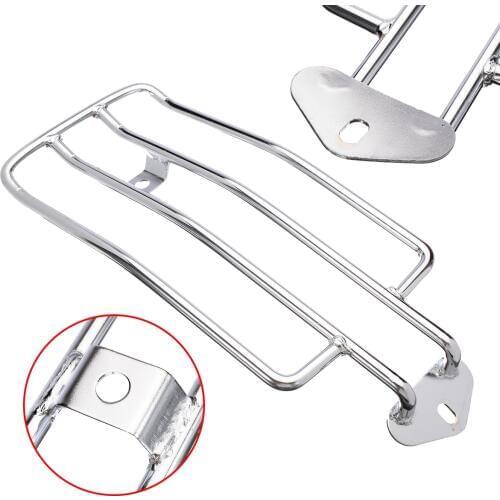1PC Universal Motorcycle Chrome Solo Seat Fender Luggage Rack Rear Support Carrier Fit For Honda For Yamaha For Suzuki