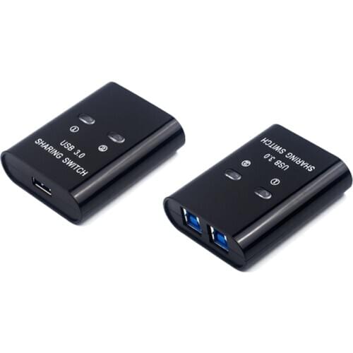 2 port USB3.0 switch Manual Printer Converter Two Computers Share One USB3.0 Device Two In And One Out