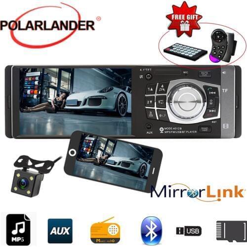 4.1" 1DIN Car MP5/MP4 Player Mirror Link Only For Android Stereo With Camera Bluetooth FM/USB/TF/AUX Stereo radio Car Radio