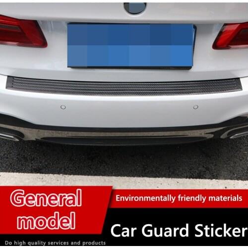 90cm/104cm Car Trunk Guard Plate Sticker Rear Bumper Trim Anti-Scratch Strip Pad Protective Styling Mouldings Car Stickers