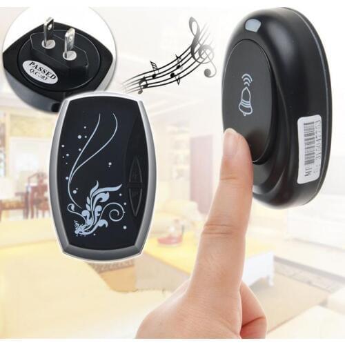 Door Bell Waterproof Wireless with 36 Chimes Single Receiver Waterproof Plug-in Type Doorbell Cordless Smart Home Door Bells