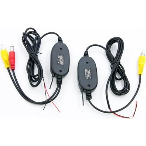 2.4Ghz Wireless RCA Video Transmitter Receiver for DVD Parking Monitor Player Rear View Camera Reverse Rearview Cackup camera