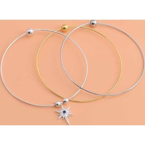 S925 silver thread bracelet, beaded screw bead bracelet, handmade DIY jewelry through the heart bracelet