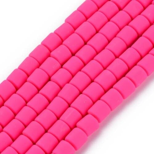 6mm Flat Round Polymer Clay Beads Chip Disk Loose Spacer Handmade Beads For DIY Jewelry Making Bracelets About 61pcs/strand