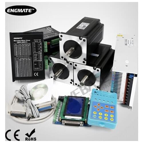 CNC Kit 3 Axis Standard Breakout Board & Stepper Drivers Nema34 Stepper Motor