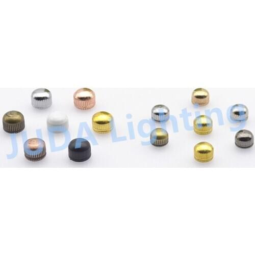 Decorative nuts M5 M4 thread nuts colorful nuts for ceiling rose ceiling canopy chandeliers led pendant lights desk table lamps