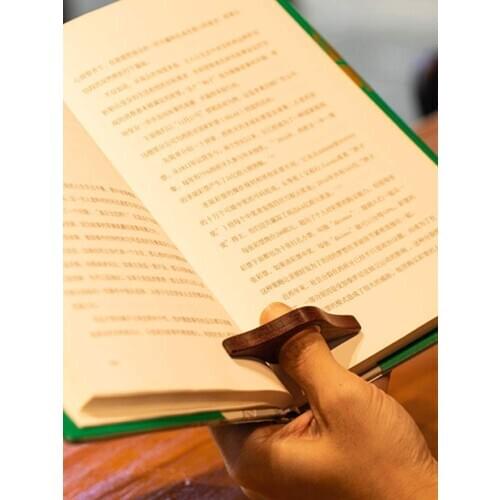 Wood book mark Groceries Black Walnut One Hand Reading Ring Especially Suitable For Fast Reading Students bookmark reading tool