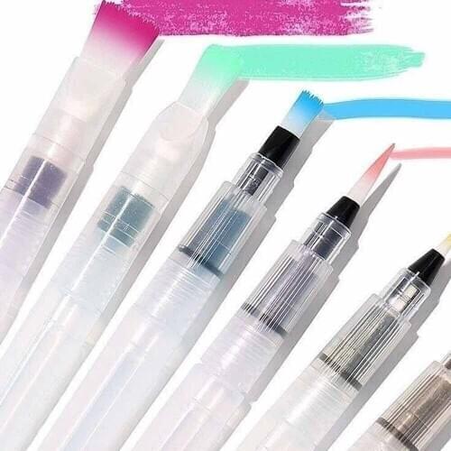 Hot Sale 6pcs/set Paint Brush Water Color Brush Pencil Soft Watercolor Brush Pen For Beginner Painting Drawing Art Supplies Gift