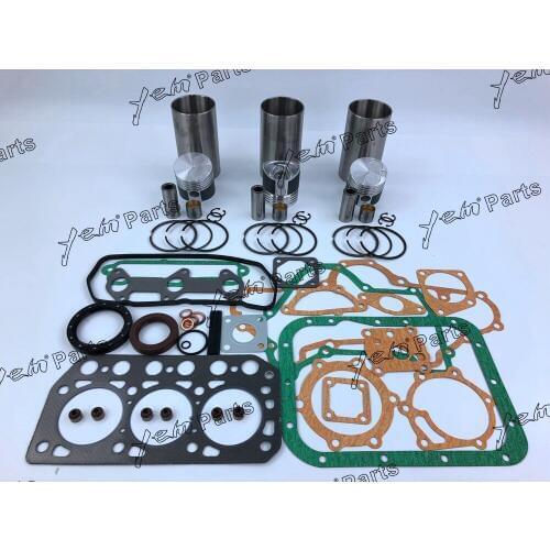 For Mitsubishi engine K3D Leaf type repair kit piston piston ring cylinder liner full gasket set