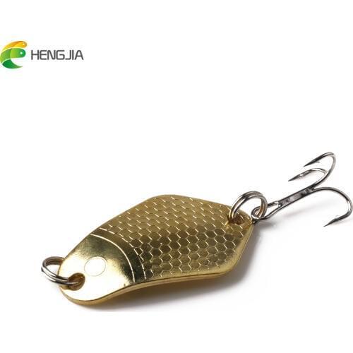 HENGJIA 4cm 11.5g 1PC hard metal trolling spinnerbaits wobbler sequins pike carp trout perch catfish pesca fishing tackles