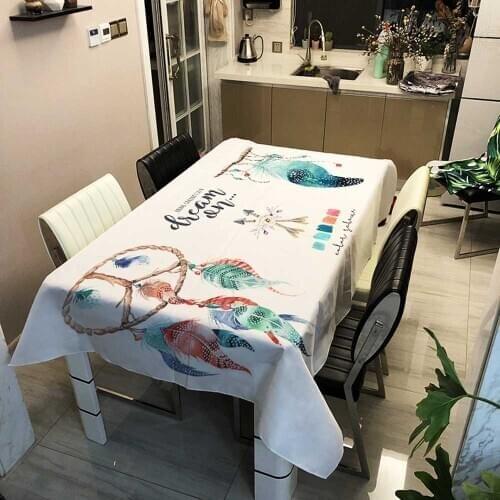 Fashion Lovely Tablecloth Horn Horse Flamingo Wind Chimes Rectangular Household Party Event Banquet Decoration Tablecloths Cover