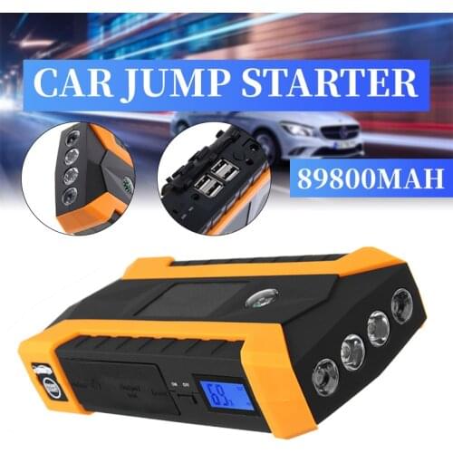 Set 89800mAh 12V 4USB Car Battery Charger Starting Car Jump Starter Booster Power Bank Tool Kit For Auto Starting Device