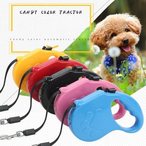 5M Long Strong Pet Leash for Large Dogs Durable Nylon Retractable Big Dog Walking Leash Leads Automatic Extending Dog Leash Rope
