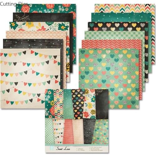 2021 New 6"X6" Sweet Love Design Scrapbooking Paper Packs for Card Making Handmade Paper Craft Decoration