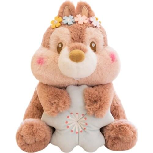 2021 New Hot Disney Anime Cartoon Cherry Blossom Chip 'n' Dale Plush Toy Cute Squirrel Soft Stuffed Doll 2021 Kids Gift 36cm