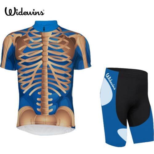 New Arrival! widewins Quick-Dry bike clothes men cycling jersey set sleeve bicycle wear summer Bike ciclismo Free Shipping 5284