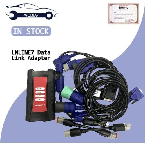 New Inline7 Data Link Adapter Insite V8.5 pro software truck diagnostic tool for Diagnostic scanner for excavators