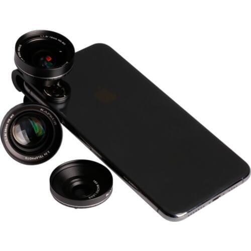 Kapkur phone lens , 3 in 1 kit , HD 4K mobile lens for Xiaomi and other smartphones