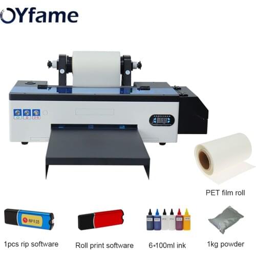 OYfame A3 DTF Printer Heat Transfer A3 DTF Printer DTF PET Film Printing Machine A3 Roll PET film Print With DTF Film roll print