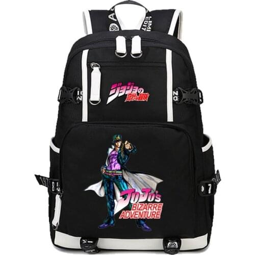 2020 New JoJos Bizarre Adventure Laptop Backpack 17 " College Students Bag Bookbag Travelbag Cosplay JOJO Cartoon School bags
