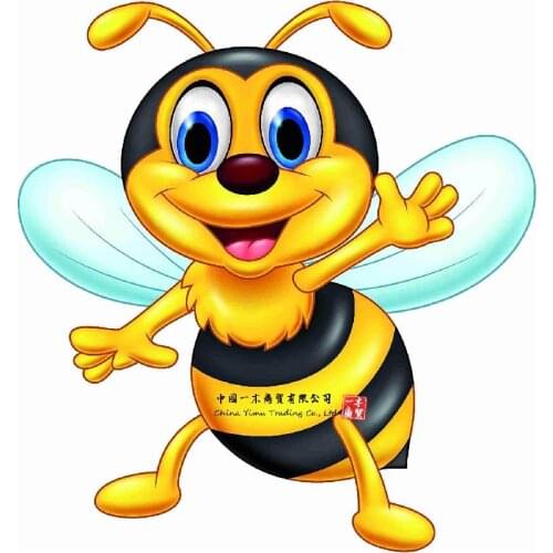 Sticker Honey Bee Stickers Self-Adhesive Car Sticker Picture Decoration Car Motorcycle Helmet Caravan Moped Scooter Nursery