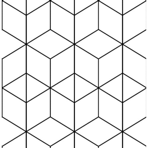 Geometry Peel And Stick Wallpapers White Black Hexagon Trellis Modern Stripe Self Adhesive Wallpaper For Bedroom Home Decorative