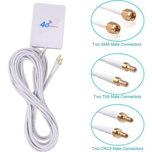 CRC9 SMA TS9 Connector Broadband Antenna Signal Amplifier For Huawei 4G 3G LTE Mobile Router GDeals