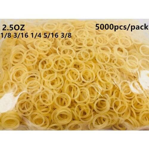 2.5OZ 1pack Dental Ortho Elastics Rubber Bands Tie Yellow 5000pcs/pack Hot Sale 1/8 3/16 1/4 5/16 3/16