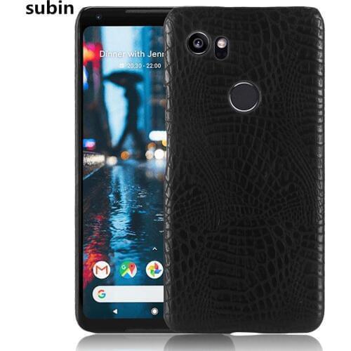 Subin New For Google Pixel 2 XL Case 6.0inch Luxury Retro Crocodile Skin Hard Book Bag Cover For Google Pixel XL2 Phone Case
