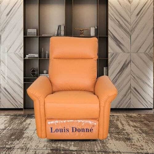 Fabric Sofa First Class Single Chair Lazy Small Apartment Home Living Room Emma Orange Sky Blue Technology Cloth Rocking Chair