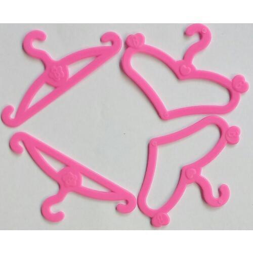 10pcs/lot Doll Accessories Doll Clothes Hangers Mini Dress Holders Vintage For Barbie Doll House High Quality Girl Gifts