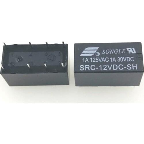 10PCS Relay SRC-12VDC-SH 12V 1A 8PINS new and original Relays