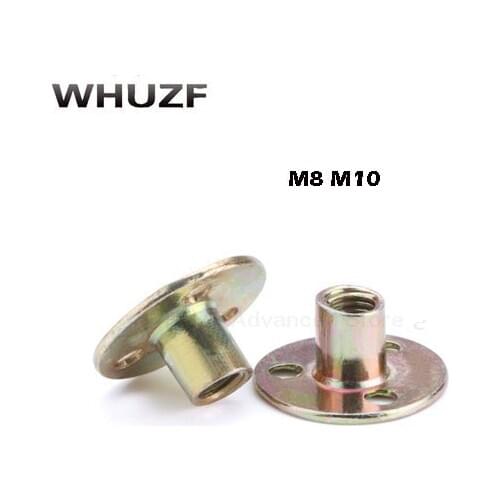 2020 New Brand 10PCS-M8 M10 Iron Nuts, Furniture , Lock Nuts, Three-hole Nuts