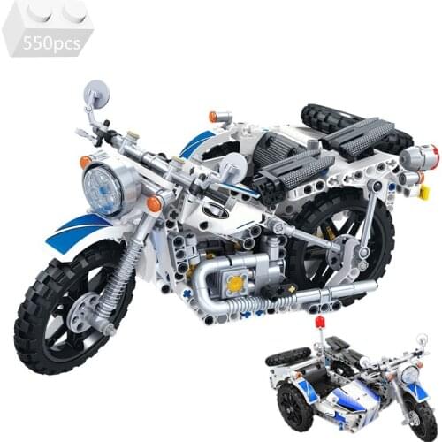 2021 NEW High-tech Ural Side 1:8 Three Wheeled Motorcycle Building Blocks Kit Bricks Classic Model Motorbike Toys For Kids Gifts