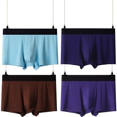 3pcs/Lot For Mens Panties shorts Soft Summer plus size Male Underwear Men ice Mens Sexy Underpants