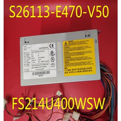 90% New PSU For Fujitsu R610 400W Switching Power Supply S26113-E470-V50 FS214U400WSW