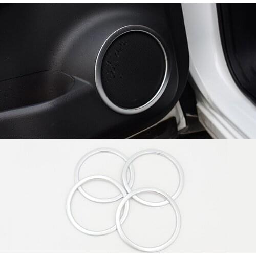 ABS Plastic Chrome For Nissan X-Trail Xtrail X Trail Rogue T32 2013-2015 Door Speaker Ring Cover Decoration Trim Accessories