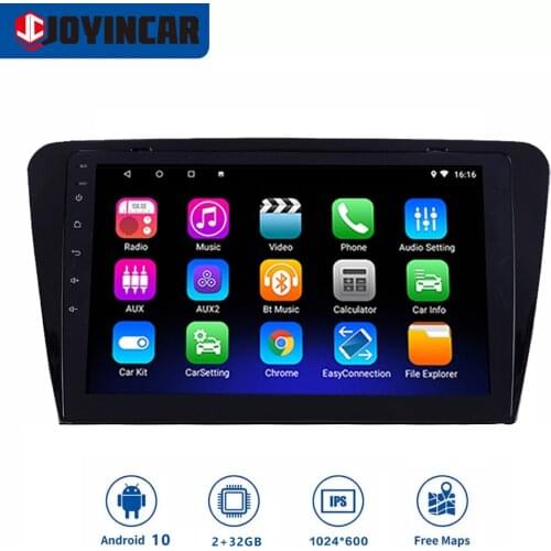 JOYINCAR Android 10 2 din Car Radio Multimedia Video Player Navigation GPS For Skoda Octavia 3 A7 2013-2018 2G+32G
