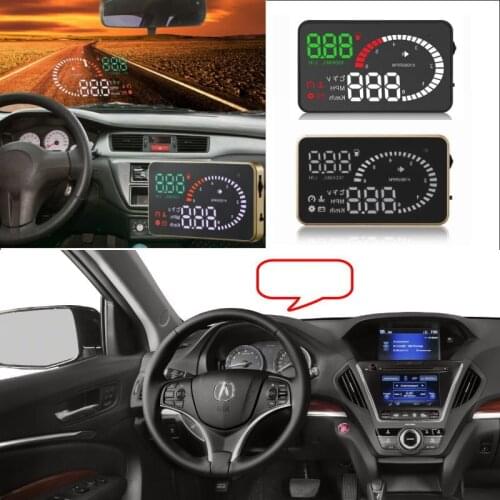 Car HUD Head Up Display For Acura MDX/TSX/RSX/RDS/TL/RL Digital Electroinc HUD OBD Safe Screen Projector Refkecting Windshield