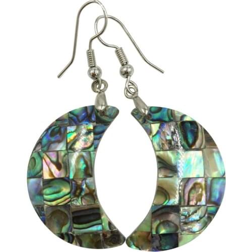 Free Shipping Women Fashion Jewelry New Zealand Abalone Shell beads Earring 1Pair C8369
