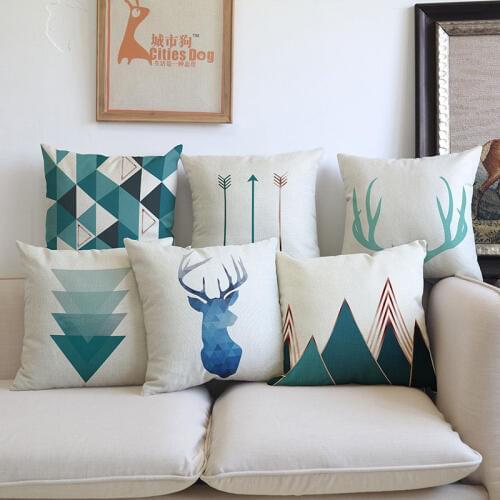 Geometric Patterns Triangular Arrow Antlers Pillow Case The Nordic Simple Household Sofa Decoration Cushion Cover