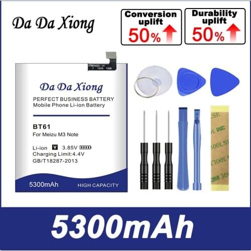 Da Da Xiong BT61 Replacement Battery for Meizu M3 Note L681H L-version Baterij Bateria Batterie Cell Mobile Phone Batteries