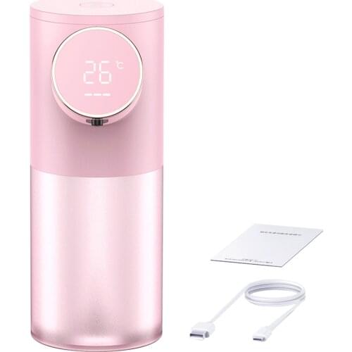 320ml Large Capacity Foam Soap Dispenser Non Contact Sensitive Rechargeable Auto Induction Hand Wash Hotel Toilet LED Display