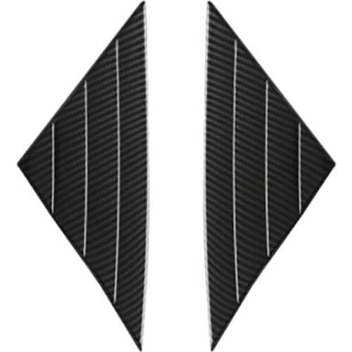 For Tesla Model 3 2018-2020 Front Triple-cornered Pillar Rearview Mirror Decoration Carbon Fiber Cover Trim Accessories