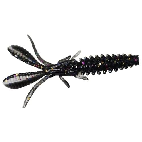 Easy Shiner Fishing Lures 69mm Wobblers Carp Fishing Soft Lures Silicone Artificial Double Color Baits Curly Tail