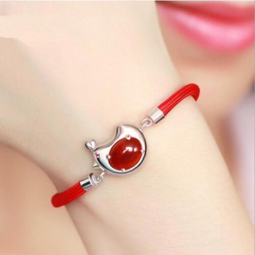 Everoyal Fashion Crystal Chicken Bracelets For Women Birthday Accessories Female Gift Charm Silver 925 Bracelets Girls Jewelry