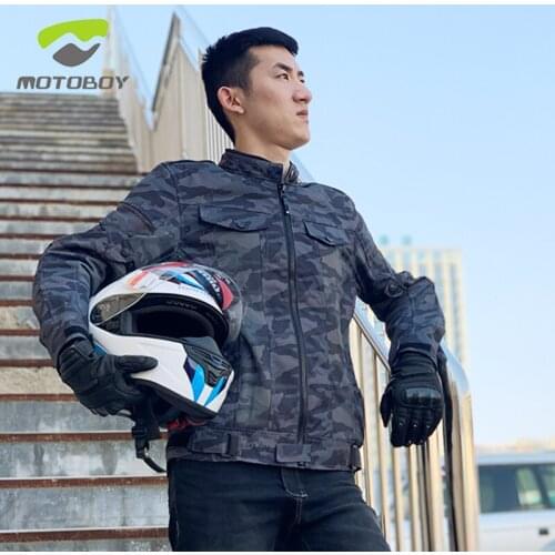 Spring Summer Camouflage MOTOBOY motorcycle jacket CE protector motocross Oxford clothing moto mesh coat M L XL 2XL 3XL