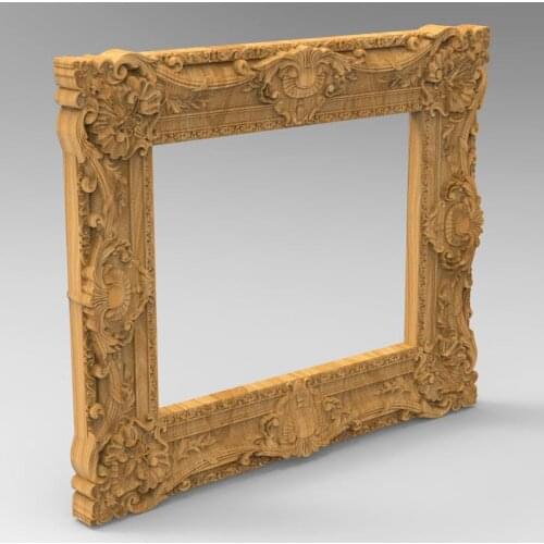 New exquisite carved picture frame 3d model relief for cnc 3D carved figure sculpture machine in STL file home decoration Decor