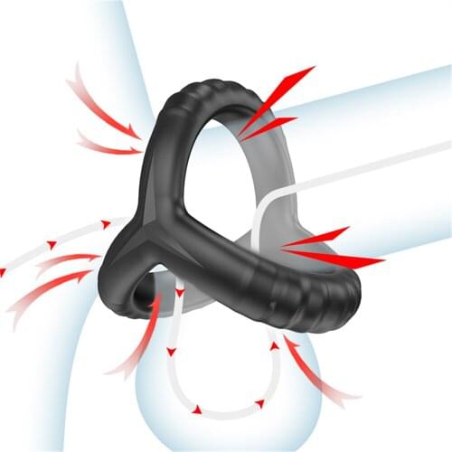 Newest Penis Cockring Masturbator Cock Rings Adult Sex Toys for Dildio Time Delay Ejaculation Silicone Sexy Dual Couple Kольца