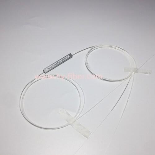 Free Shipping Fiber Optical PLC splitter 1x2,WITHOUT CONNECTOR,cable length 1m 10pcs